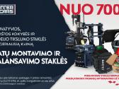 Ratų montavimo ir balansavimo staklės ir įranga