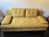 Išskirtinės spalvos sofa - lova su miegama dalimi