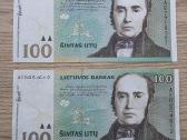 2000 metų 100 litų gražūs apyvartiniai