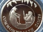 Moneta Falkland islands 2002m. 50 pensu, sidabras