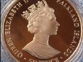 Moneta Falkland islands 2002m. 50 pensu, sidabras - nuotraukos Nr. 2