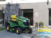 John Deere X350r traktorius su surinkimo krepšiu