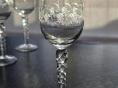 Vintažinės raižyto krištolo taurelės 6 vnt. - nuotraukos Nr. 3