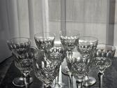 Vintažinės krištolinės taurelės 9 vnt - nuotraukos Nr. 4