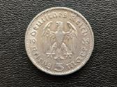 5 markes F 1935m. Vokietija sidabras 900 - nuotraukos Nr. 2