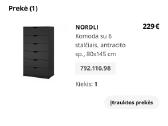 Ikea Nordli komoda - nuotraukos Nr. 3