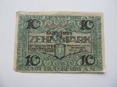 10 markiu , Frankfurt Vokietija , 1918