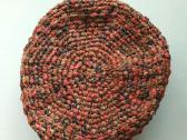 Rankų darbo didelis nertas krepšys, 30cm skersmuo - nuotraukos Nr. 9