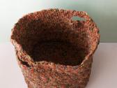 Rankų darbo didelis nertas krepšys, 30cm skersmuo - nuotraukos Nr. 3