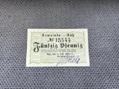 50 feningų Rusnės notgeldai 1920