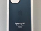 iPhone 12 Pro Max Leather Case Baltic Blue