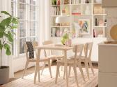 Ikea stalas su 6 kėdėmis