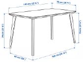 Ikea stalas su 6 kėdėmis - nuotraukos Nr. 4