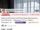 LED šviestuvas 80 ilgio - nuotraukos Nr. 2
