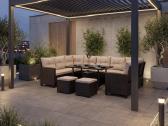 Lauko baldu komplektas Oasis 11 vietu technoratana