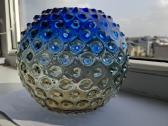 Vintažinė Bohemijos stiklo vaza