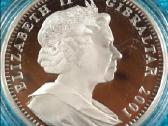 Moneta Gibraltar 2001m. 1 krona, sidabras(.925) - nuotraukos Nr. 2