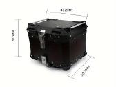 Motociklo centrinė dėžė 45l aliuminė + padas - nuotraukos Nr. 2