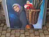 2016 m.paveikslas "Moteris su krepšiu"