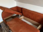 Kampinė sofa-lova su daiktadėže - nuotraukos Nr. 2