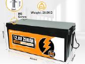 12.8v 280ah 3.5kwh akumuliatorius su 20a pakrovėju