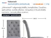 Valgomojo kėdės - nuotraukos Nr. 4