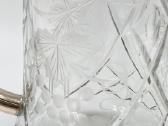 Krištolinis ąsotis su sidabruotu metalu - nuotraukos Nr. 9