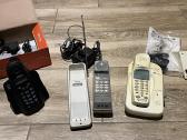 3 vintažiniai telefonai