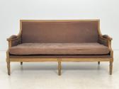 Ąžuolinio rėmo sofa su gobelenu