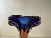 Vintage Czech Bohemia Art Glass dekoratyvinė vaza - nuotraukos Nr. 3