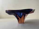 Vintage Czech Bohemia Art Glass dekoratyvinė vaza - nuotraukos Nr. 4