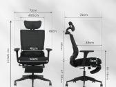 Flexispot ergonominė ir sulankstoma biuro kėdė - nuotraukos Nr. 6