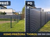 Tvorų, stulpų,montavimas, skardines/rombo tvoros