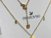 Swarovski banana necklace + one earring