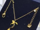 Swarovski banana necklace + one earring - nuotraukos Nr. 2