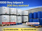 Talpos konteineris kurui 1000 ltr. Ibc talpa