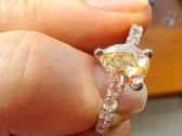 Aukso žiedas su deimantais (1,15ct) - nuotraukos Nr. 13