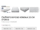 Čiužinys Riposo 120x200, 20cm storio - nuotraukos Nr. 5