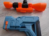 Nerf priedai ir minecraft arbaletas