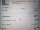 L formos dušo karnizas užuolaidoms - nuotraukos Nr. 8