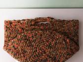 Rankų darbo didelis nertas krepšys, 25cm skersmuo - nuotraukos Nr. 7