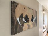 Didelis Ž. Liogės paveikslas 7 drambliai 118x60 cm - nuotraukos Nr. 7