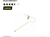Shure Mx153 T - nuotraukos Nr. 2