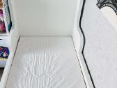 Keičiamo ilgio lova, balta, 80x200xm - nuotraukos Nr. 4