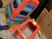 Plastmasines kedes taburetes