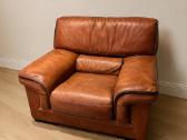 Natūralios odos (bisono) sofa + 2 foteliai – kokyb - nuotraukos Nr. 2