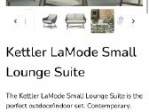 Kettler la mode lauko baldu komplektas - nuotraukos Nr. 4