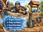 Šulinių valymas, kasimas,priežiūra