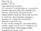 Parduodu dviaukštę lovą