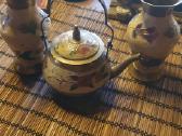 Vintažinis žalvario ir „cloisonn“ emalio